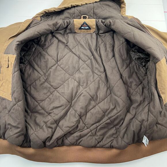 Ridgecut Men's Toughwear Super-Duty Sanded Duck Hooded Jacket men’s size XLT - Picture 3 of 7